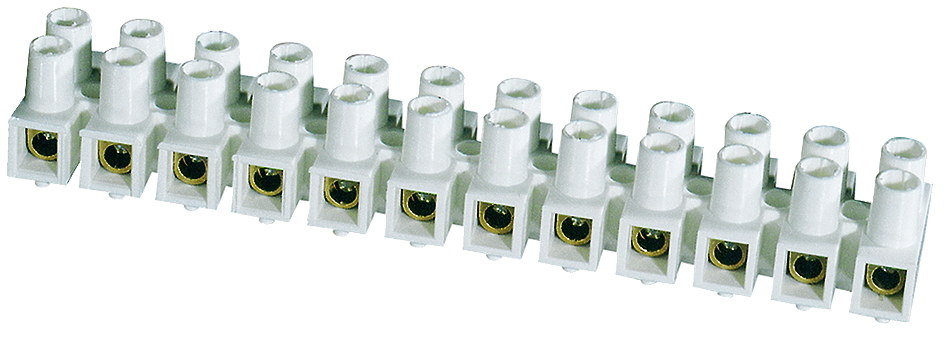 Listwa zaciskowa, gwintowa, termoplastyczna, LTA 12-4.0, biała