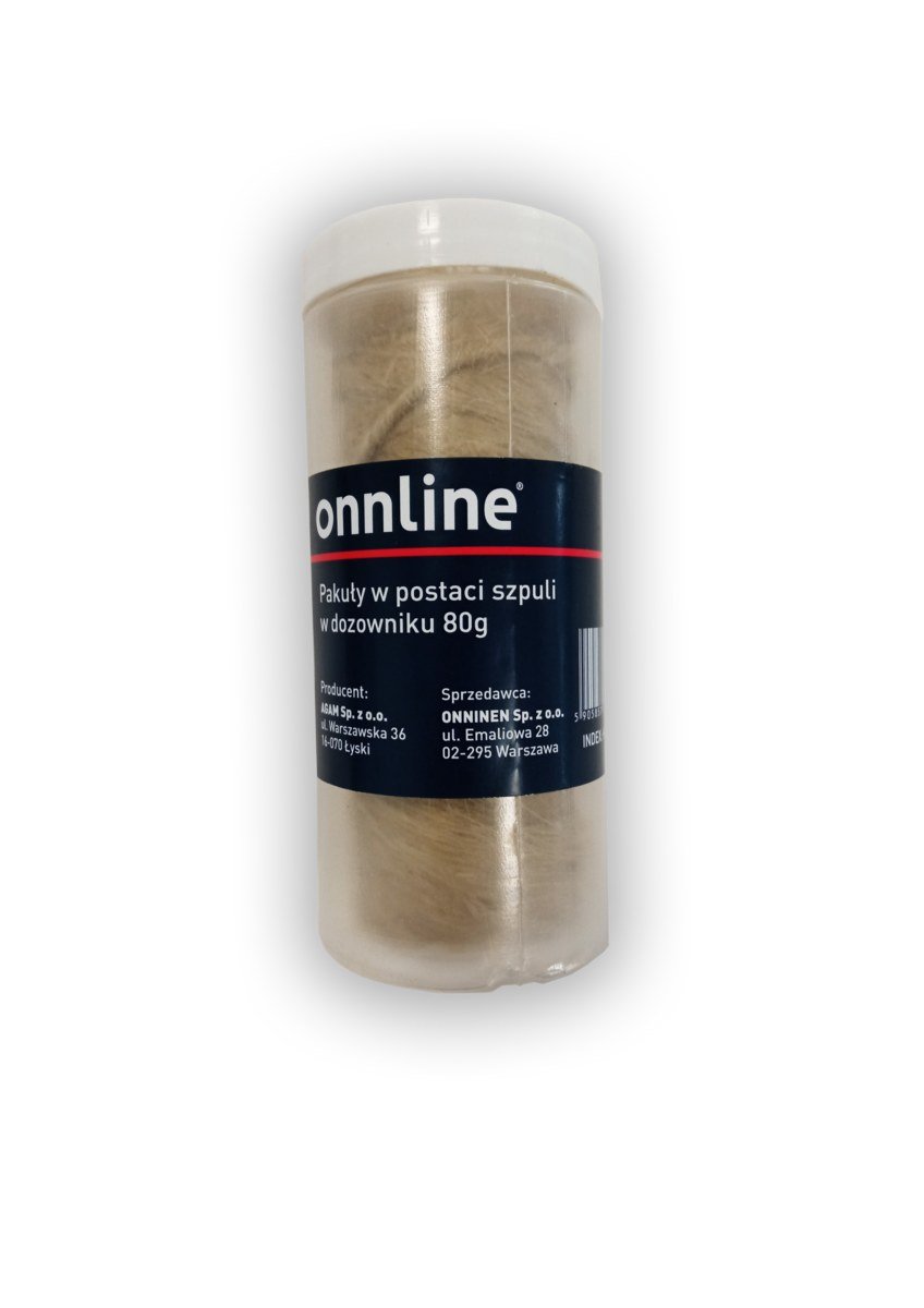 Pakuły lniane w szpuli 80g (w dozowniku) Onnline