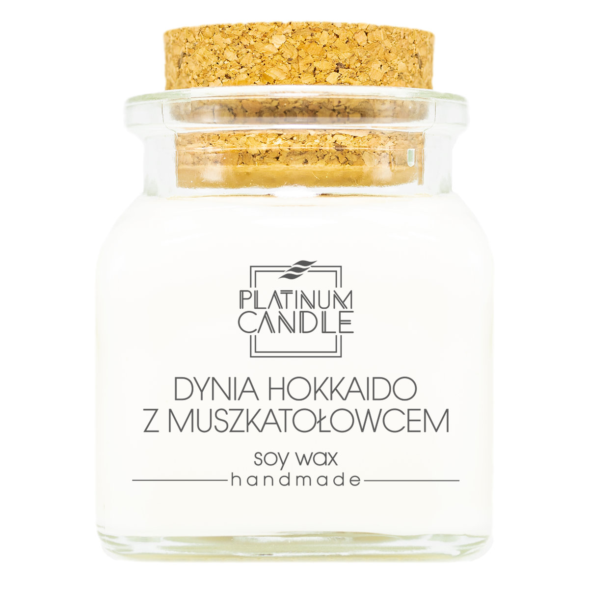 Świeca sojowa zapachowa DYNIA HOKKAIDO Z MUSZKATOŁOWCEM 90g
