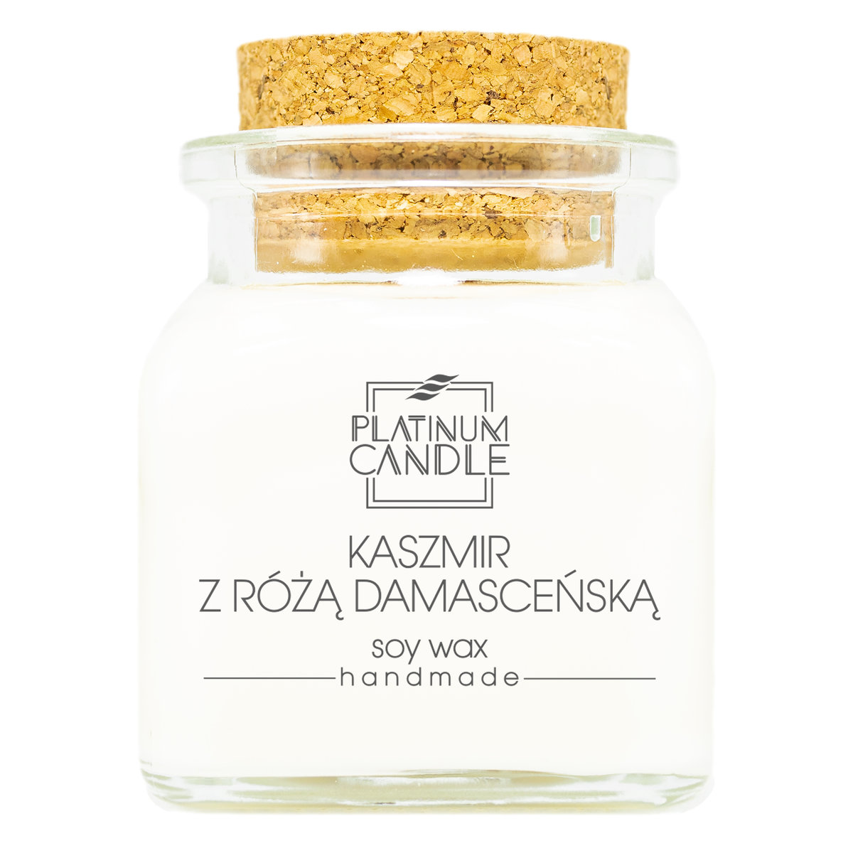 Świeca sojowa zapachowa KASZMIR Z RÓŻĄ DAMASCEŃSKĄ 90g