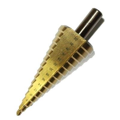 HSS Wiertło Stopniowe Stożkowe Tytanowe 4-32mm