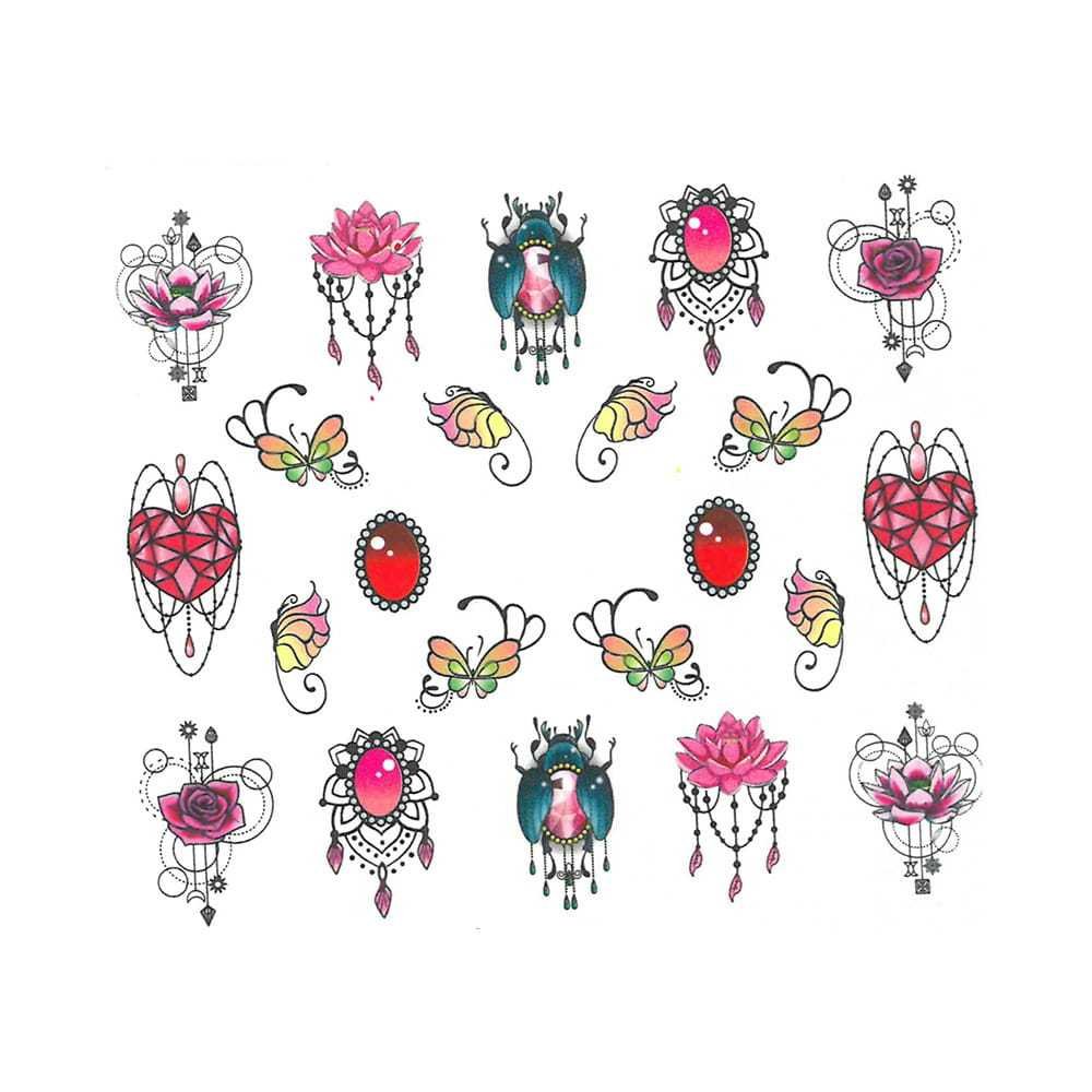 Naklejki wodne do paznokci BN Nr 1184