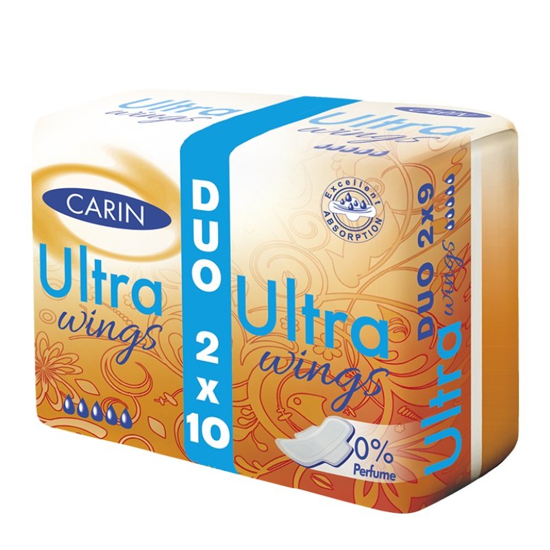 Carin CARIN Podpaski ULTRA WINGS DUO, 2x10 szt 8594004300973