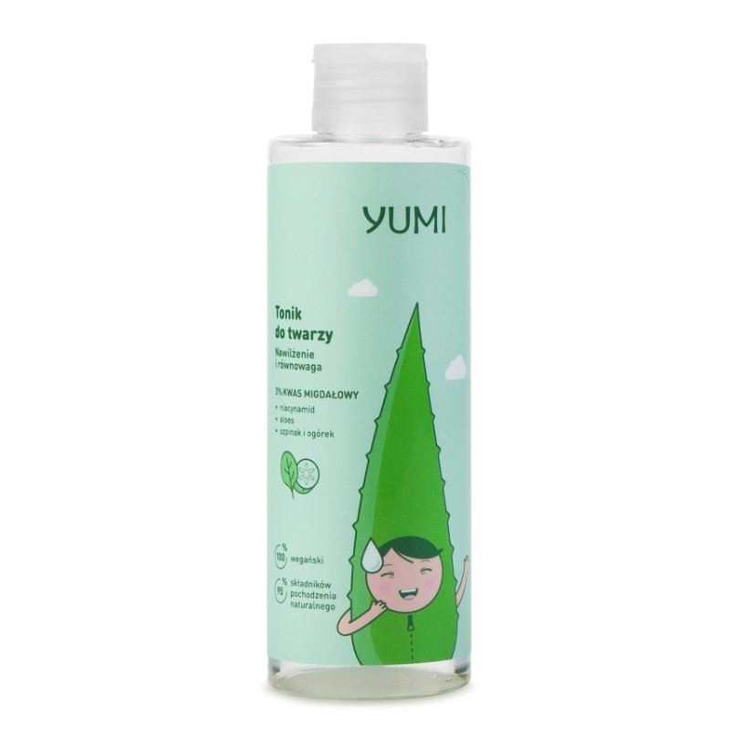 Yumi YUMI TONIK DO TWARZY 3% KWAS MIGDAŁOWY 200ML 5902693164166