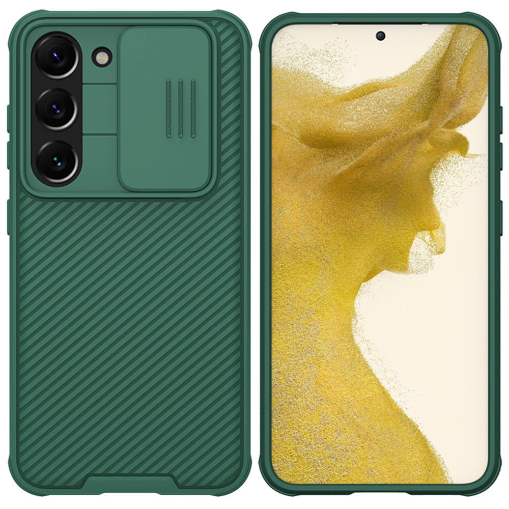 Nillkin Etui z ochroną aparatu CamShield Pro do Galaxy S23, zielone