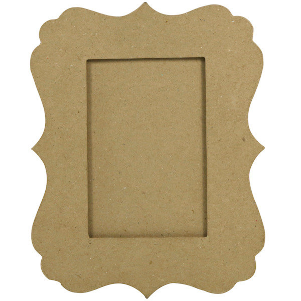 RAMKA Z ORNAMENTOWANYM BRZEGIEM 20 X 25 X 1 (WEW.10 X 14.5)CM HACZYK Z TYŁU CD014, DECOPATCH