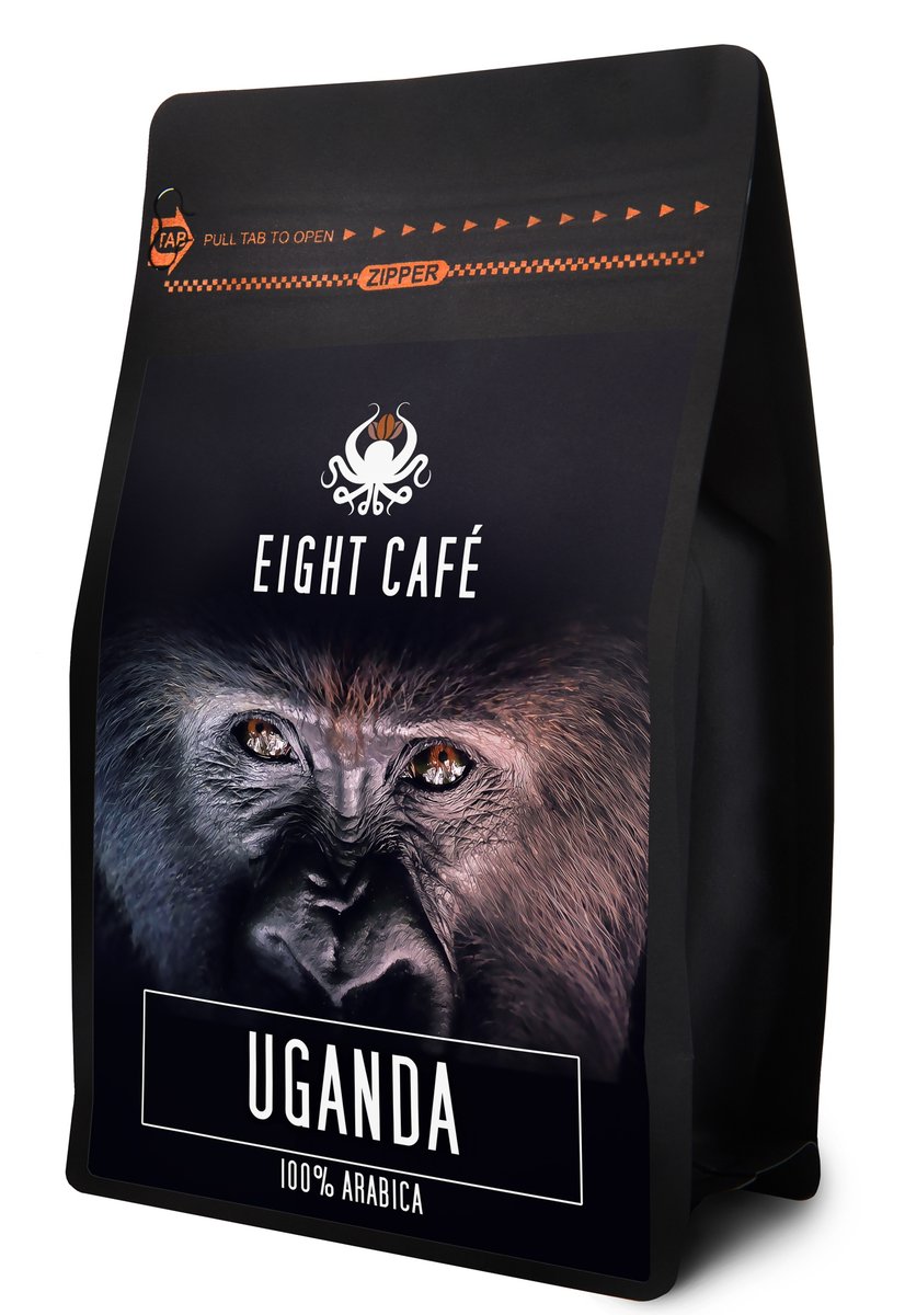 Kawa Ziarnista Świeżo Palona Arabica Uganda 250G