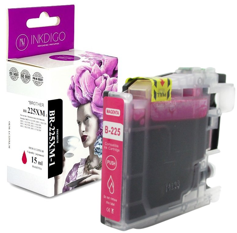 Tusz do Brother DCP-J 4120 MFC-J 4420 MFC-J 4625 MAGENTA zgodny z LC225M
