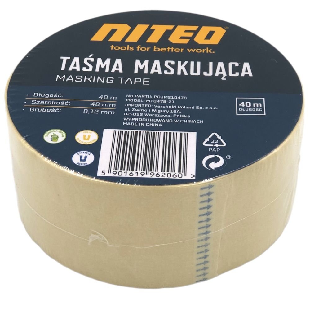 TAŚMA MASKUJĄCA 40M NITEO TOOLS