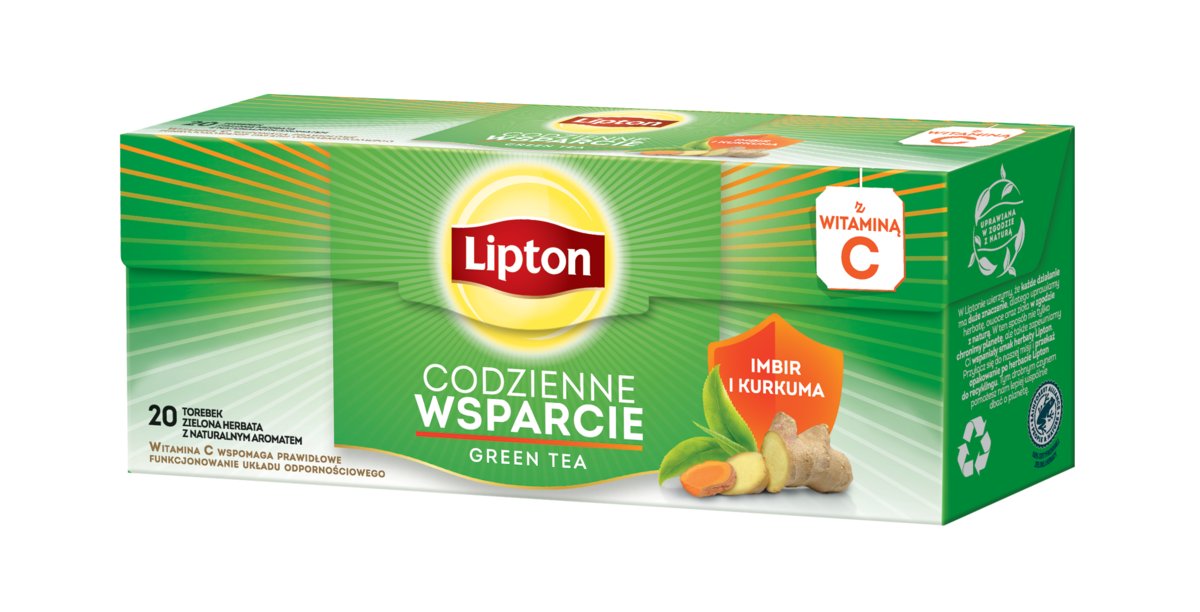 Lipton Herbata zielona Codzienne wsparcie 20 torebek
