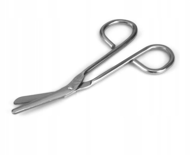 NOŻYCZKI OPATRUNKOWE MEDYCZNE TĘPO-TĘPE 14,5 CM