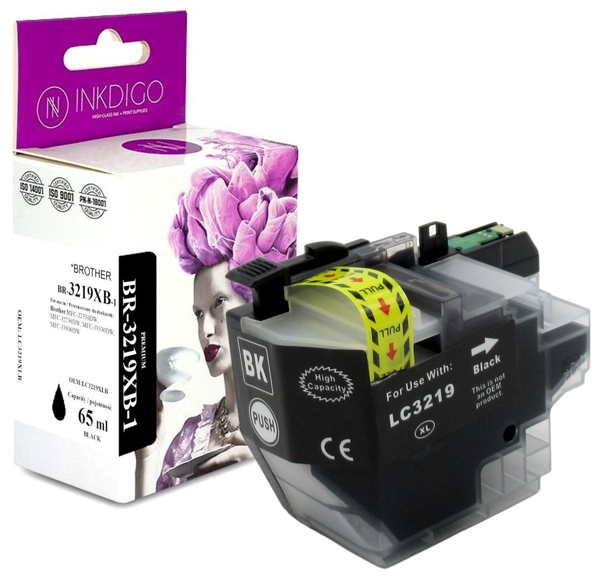 Tusz do Brother MFC-J 5330 MFC-J 5730 MFC-J 6535 BLACK zgodny z LC3219BK