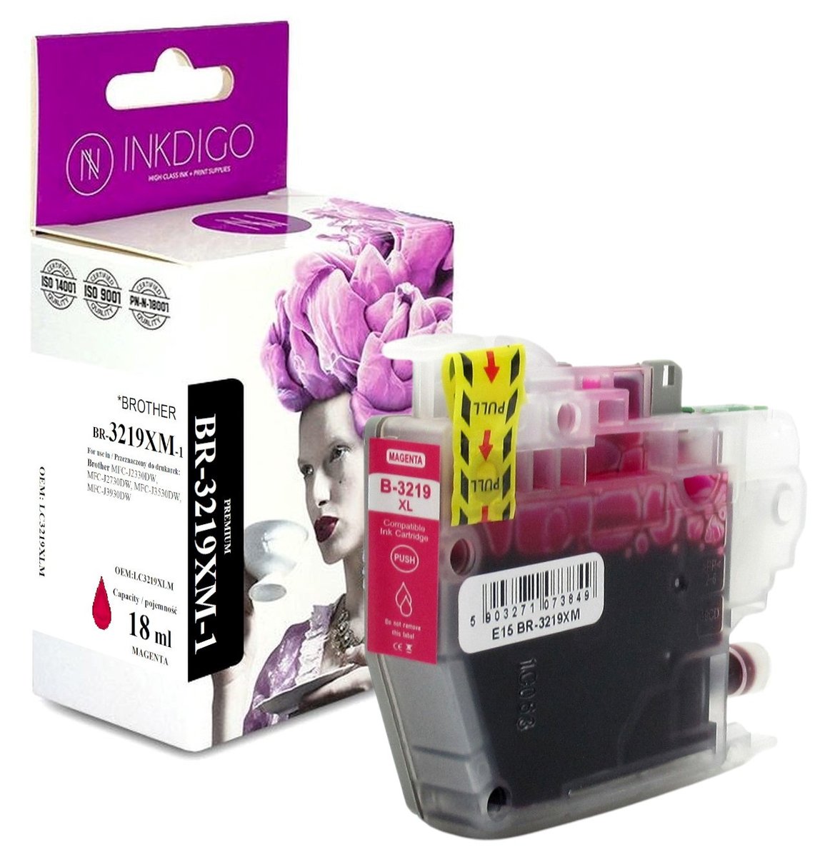 Tusz do Brother MFC-J 5330 MFC-J 5730 MFC-J 6535 MAGENTA zgodny z LC3219M