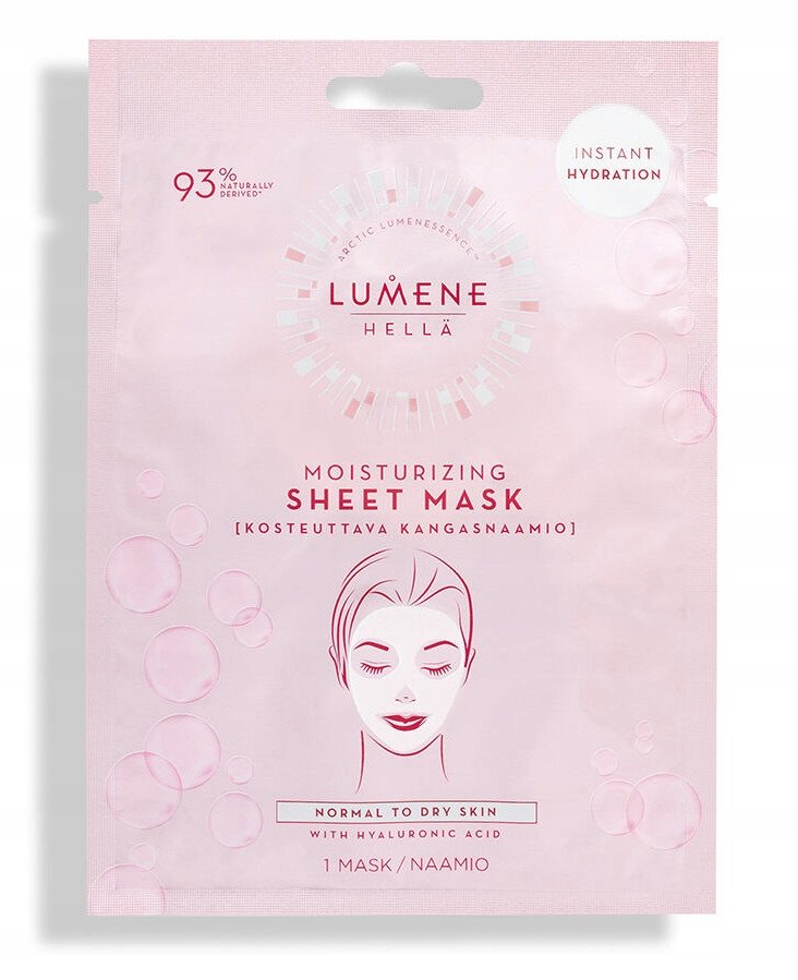 Lumene HELLA Nawilżająca maska w płacie 1sztuka