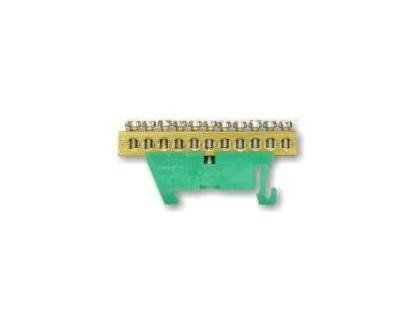 Listwa zerowa TH-35-11 zielona