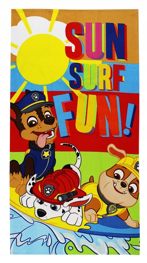 PAW PATROL PIESKI DUŻY RĘCZNIK NA BASEN 70X140
