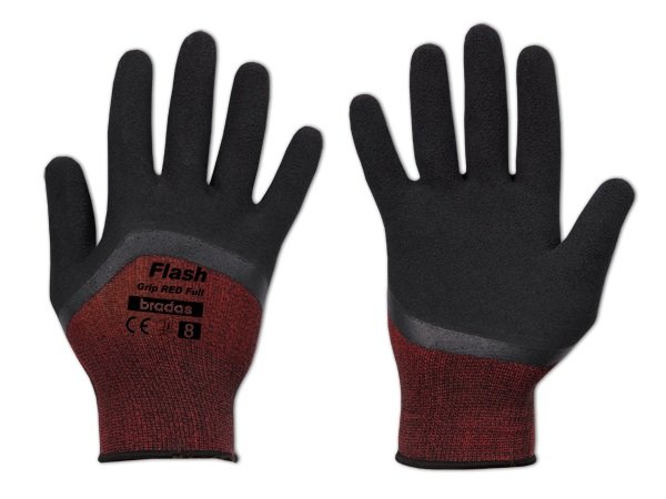 Rękawice Ogrodnicze Flash Grip Red Rozmiar 8