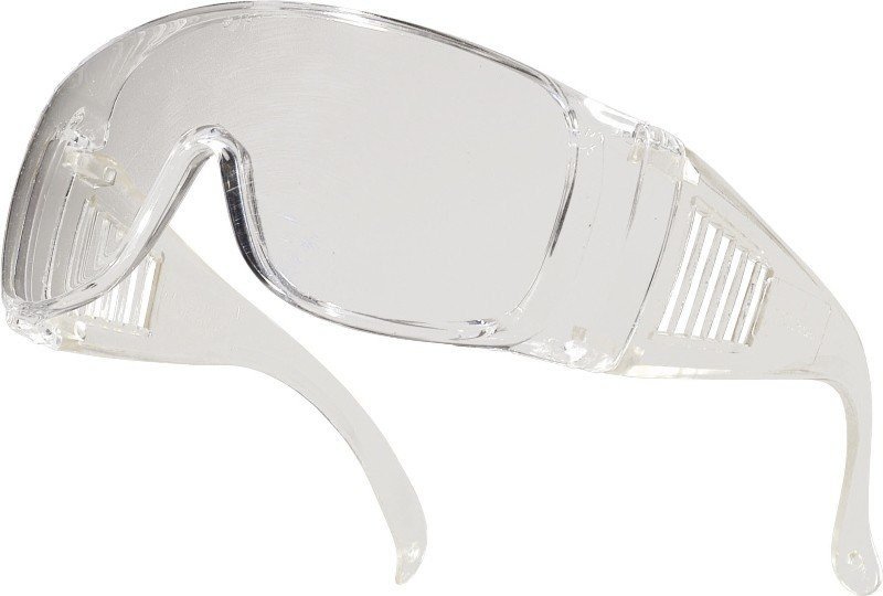 DELTAPLUS PITON CLEAR OKULARY Z POLIWĘGLANU DLA ODWIEDZAJĄCYCH, UV400 (BEZBARWNY, ONESIZE)