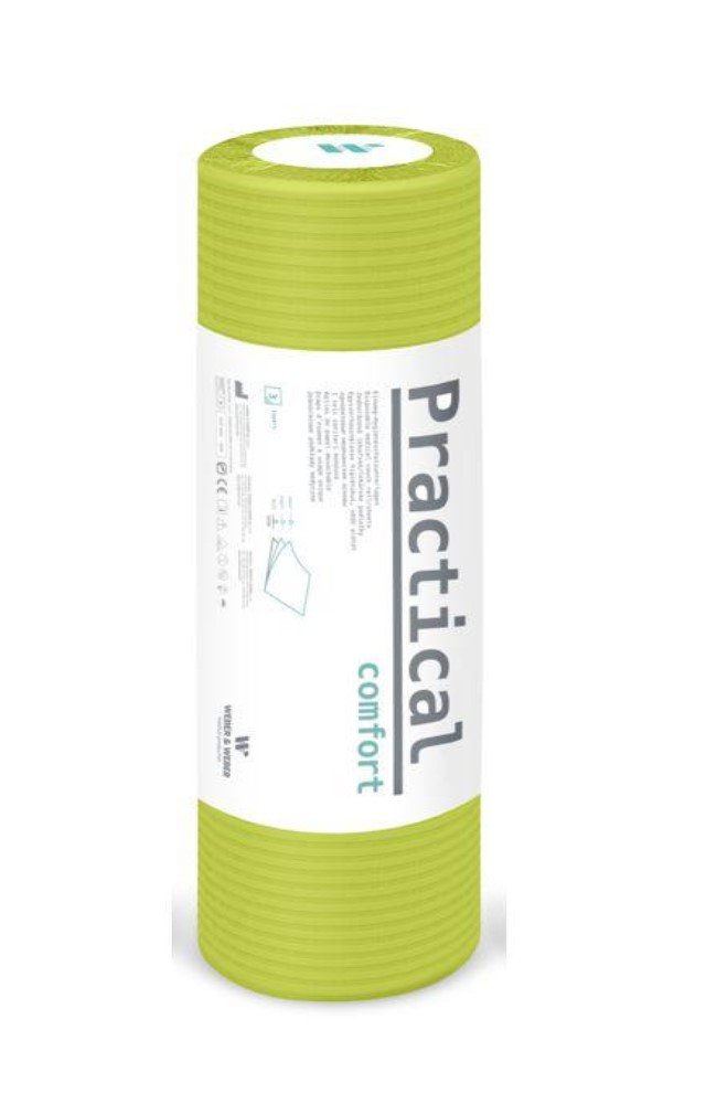 Weber&Weber MedixPRO Podkłady bibułowo-foliowe Practical Comfort na rolce Weber&Weber, 40 szt. 32x50cm 40 szt. Limonkowy |   NN-SWE-SPCL-001