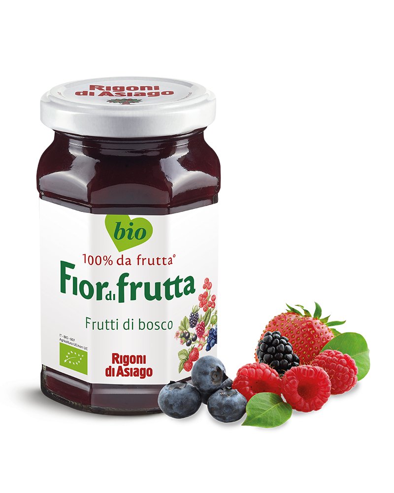 Rigoni di Asiago Konfitura z Owoców Leśnych Fiordifrutta Frutti di Bosco bez dodatku cukru BIO 250g - Rigoni di Asiago