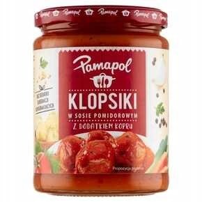 Pamapol KLOPSY W SOSIE POMIDOROWYM 500g