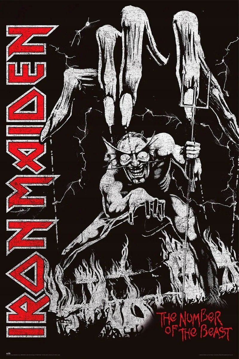Plakat Iron Maiden Number Of The Beast 61X91,5Cm /