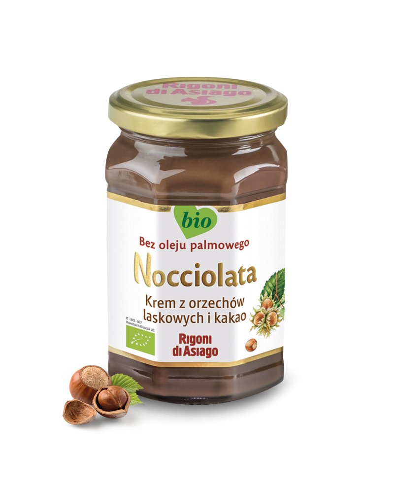 RdA Nocciolata BIO - krem z orzechów laskowych (18,5%) i kakao (6,5%) 250g