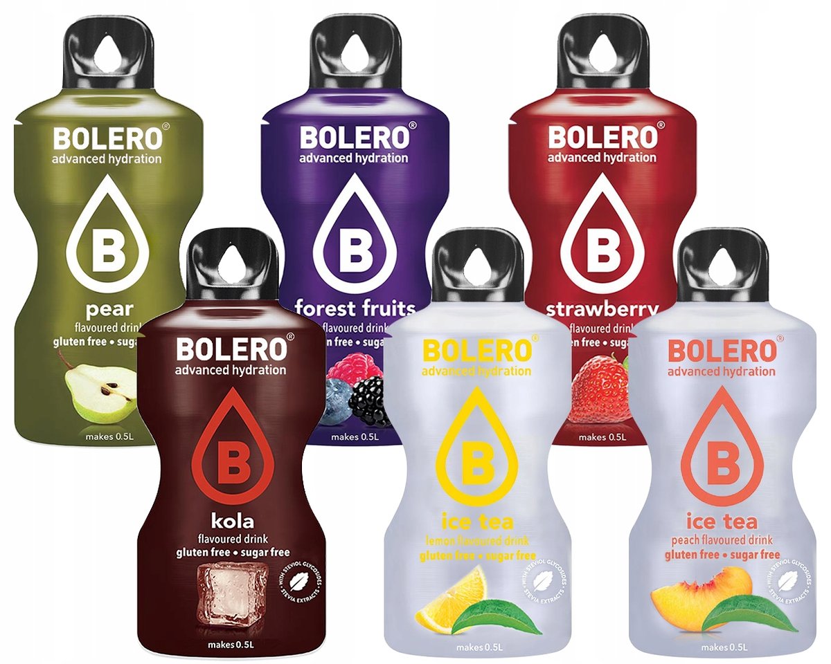 6x Napój Bolero MIX Smaków Proszek Do Sodastream