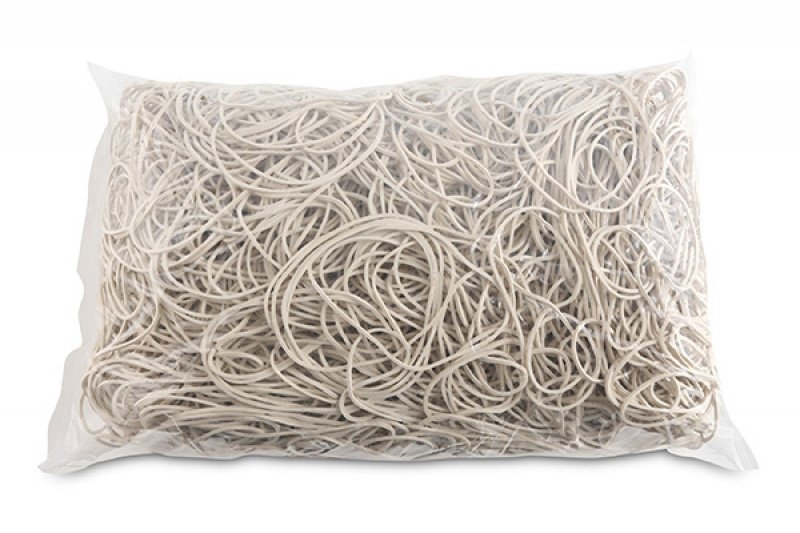 OFFICE PRODUCTS Gumki recepturki OFFICE PRODUCTS, średnica 70mm, 1,5x1,5mm, 60% kauczuku, 1000g, zgrzewka, białe 18107019-14