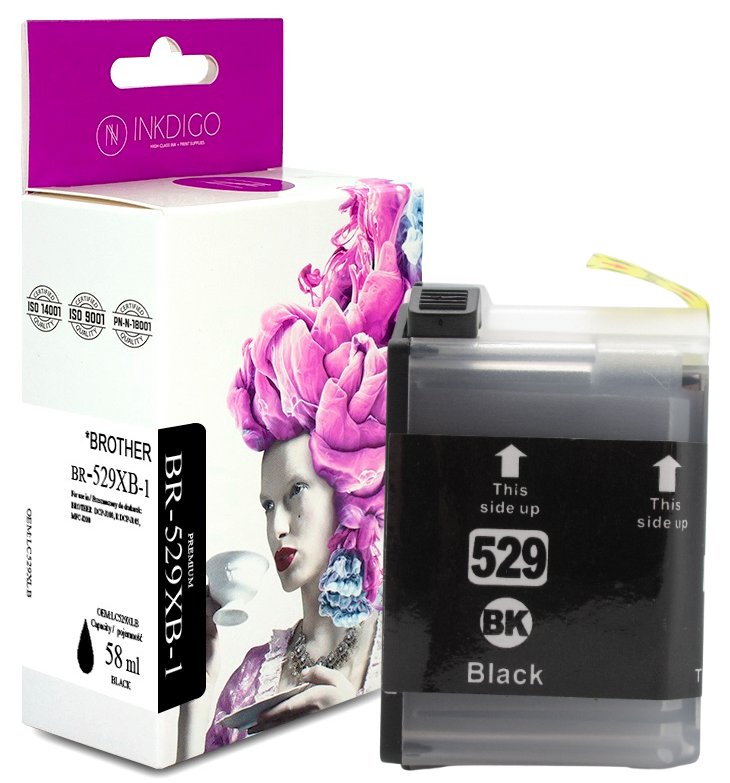Tusz do Brother DCP-J 100 DCP-J 105 MFC-J 200 BLACK zgodny z LC529BK