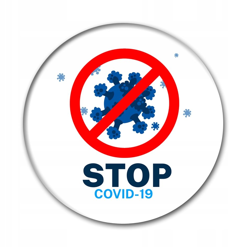 Przypinki stop covid19 koronawirus wzory