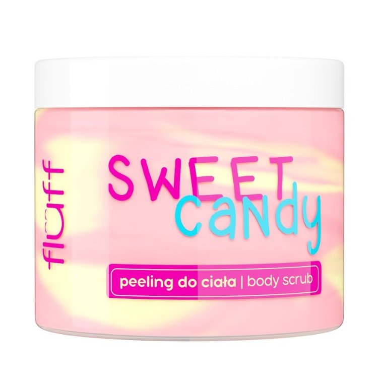 Fluff Peeling do ciała o zapachu słodkich cukierków 160 ml