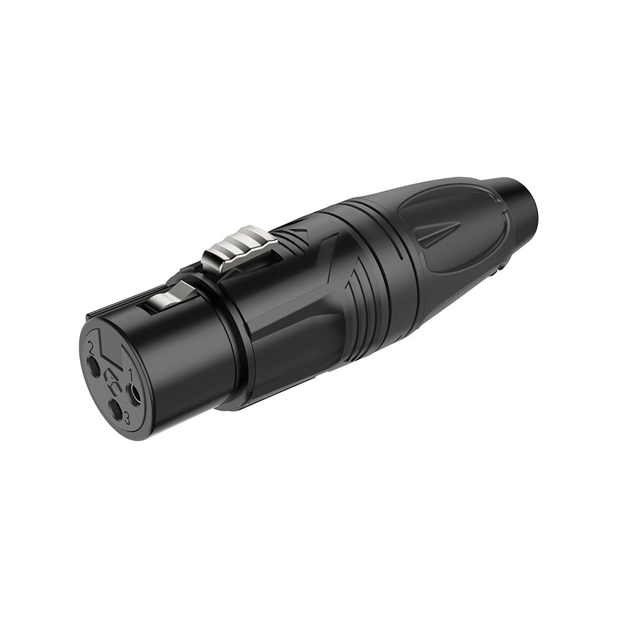 Wtyk złącze gniazdo typu XLR żeński RX3F-BS Roxtone