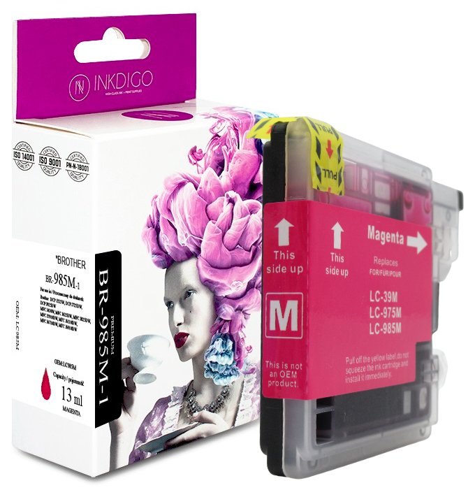 Tusz do Brother DCP-J 125 DCP-J 515 MFC-J 410 MAGENTA zgodny z LC985M