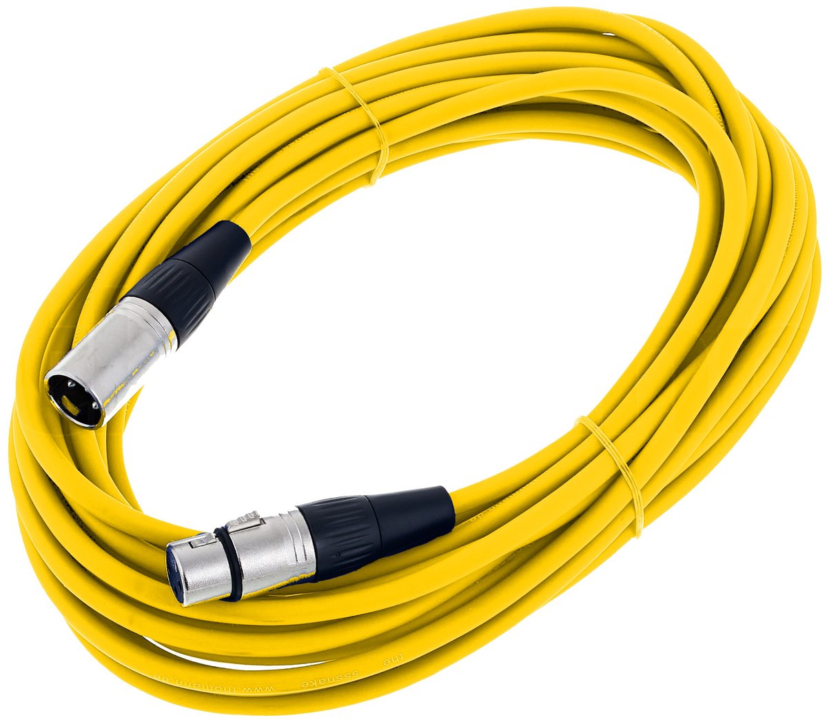 Kabel przewód mikrofonowy XLR XLR 10 m żółty The sssnake
