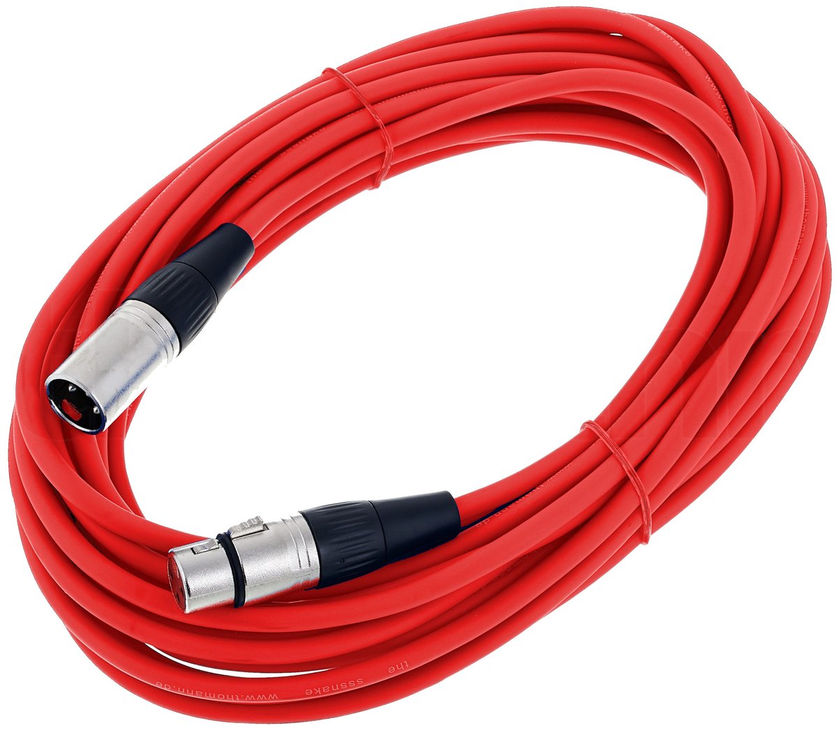 Kabel przewód mikrofonowy XLR XLR 10 m czerwony The sssnake