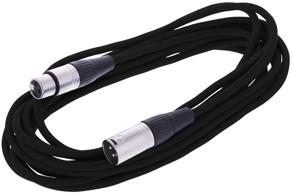 Kabel przewód mikrofonowy XLR XLR 6 m czarny The sssnake