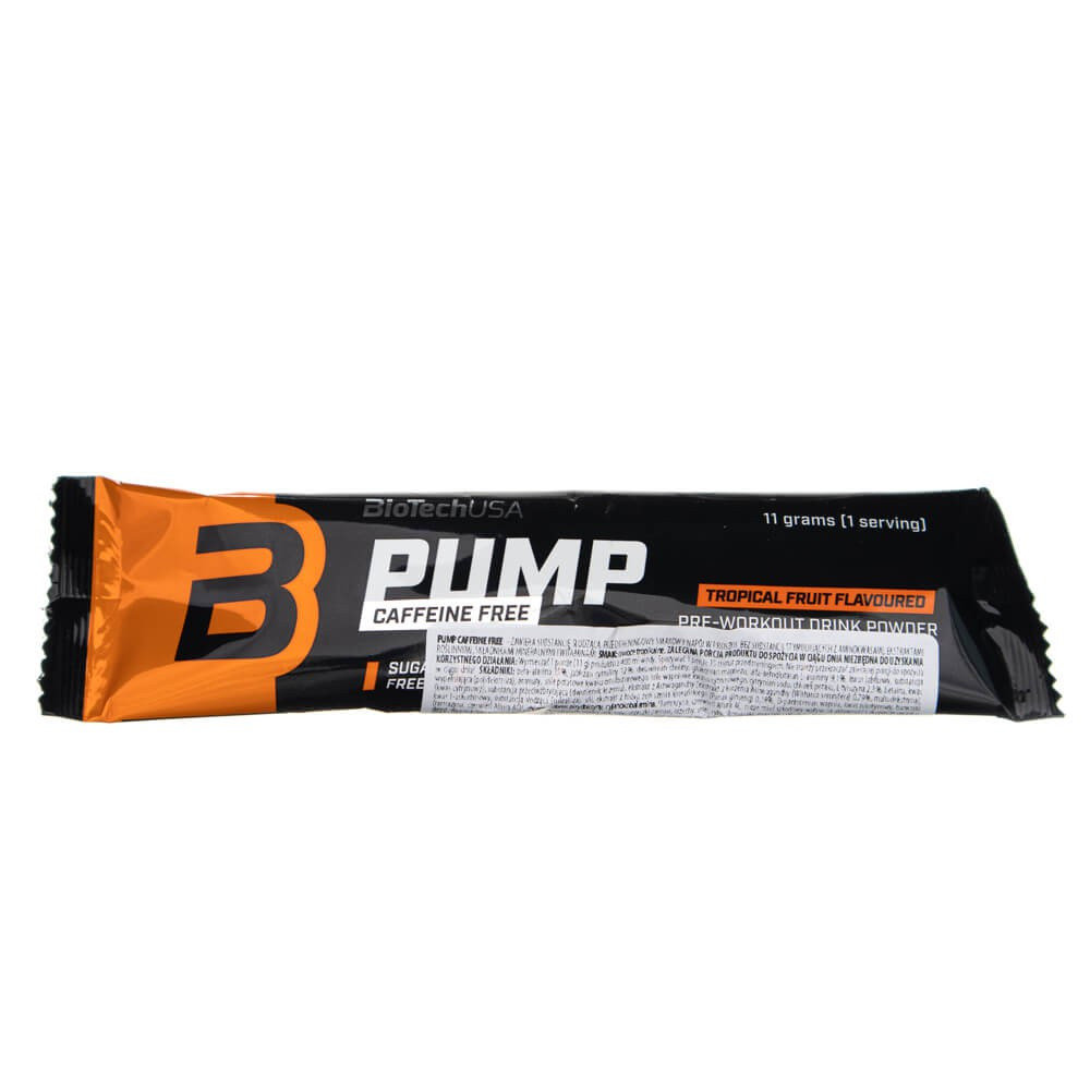 BioTech, Napój w proszku Pump Caffeine Free USA Owoce Tropikalne, 11 g