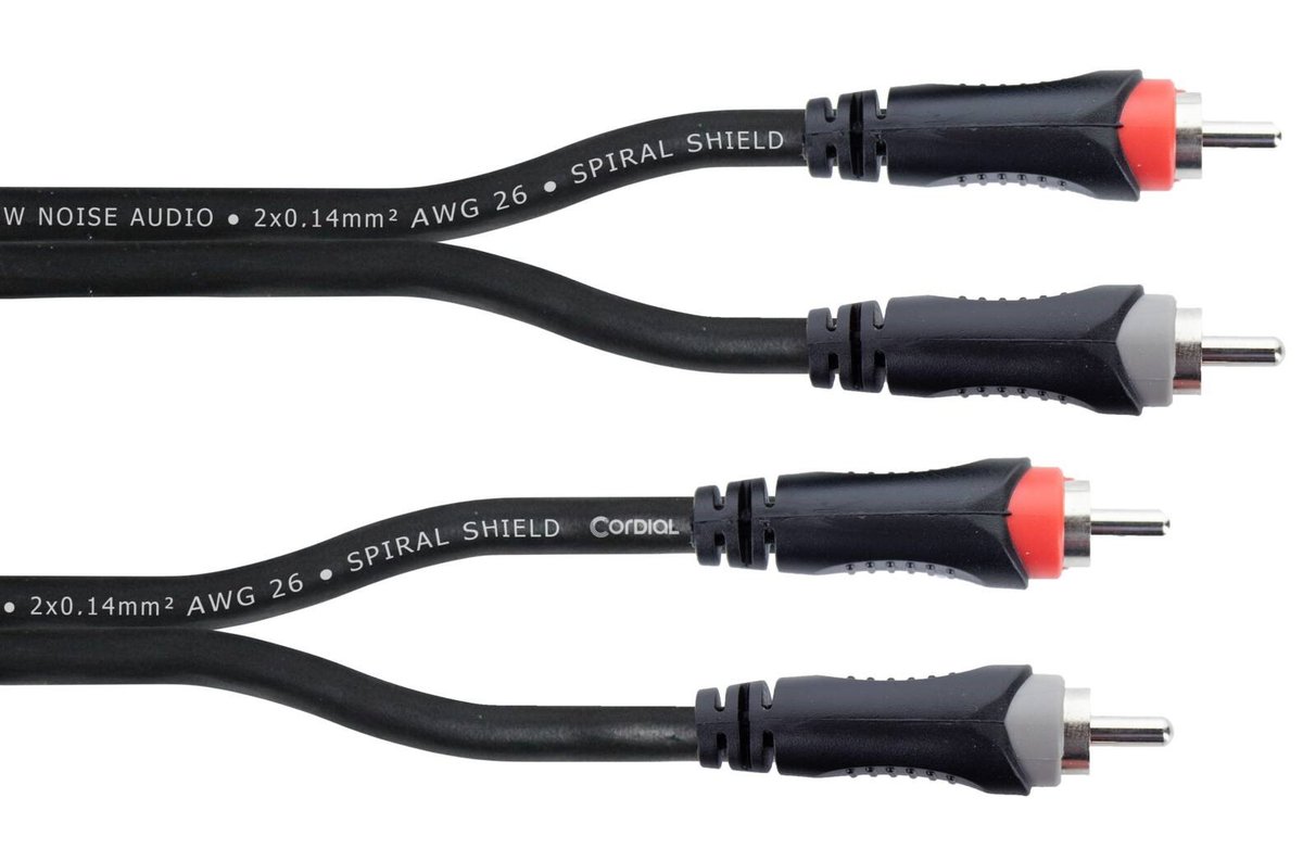 Kabel przewód sygnałowy RCA - RCA 3 m Cordial
