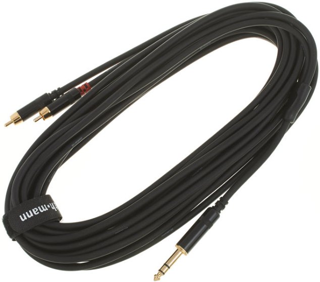 Kabel przewód sygnałowy RCA - Jack 6,3 mm 3 m pro snake