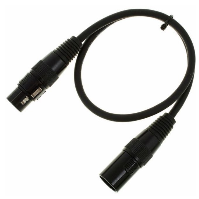 Kabel przewód DMX XLR 0,5m pro snake 110 Ohm 3 pin pro snake