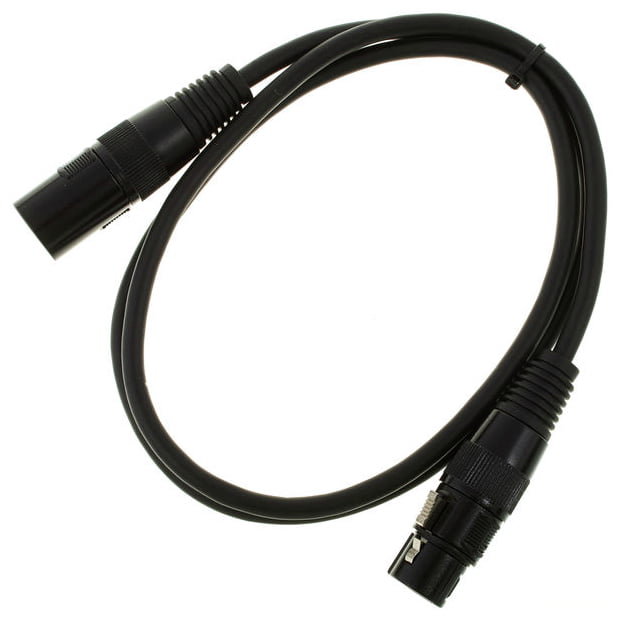 Kabel przewód DMX XLR 1 m pro snake 110 Ohm 3 pin