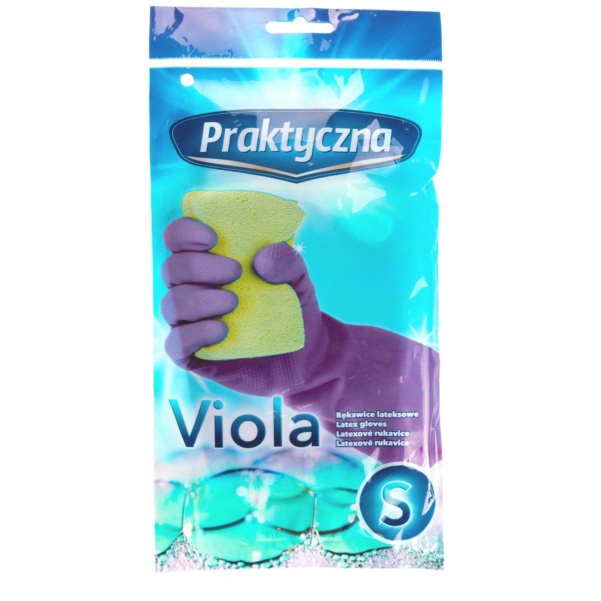 RĘKAWICE LATEKSOWE VIOLA - PRAKTYCZNA - S kod: 4PF-REK-5578