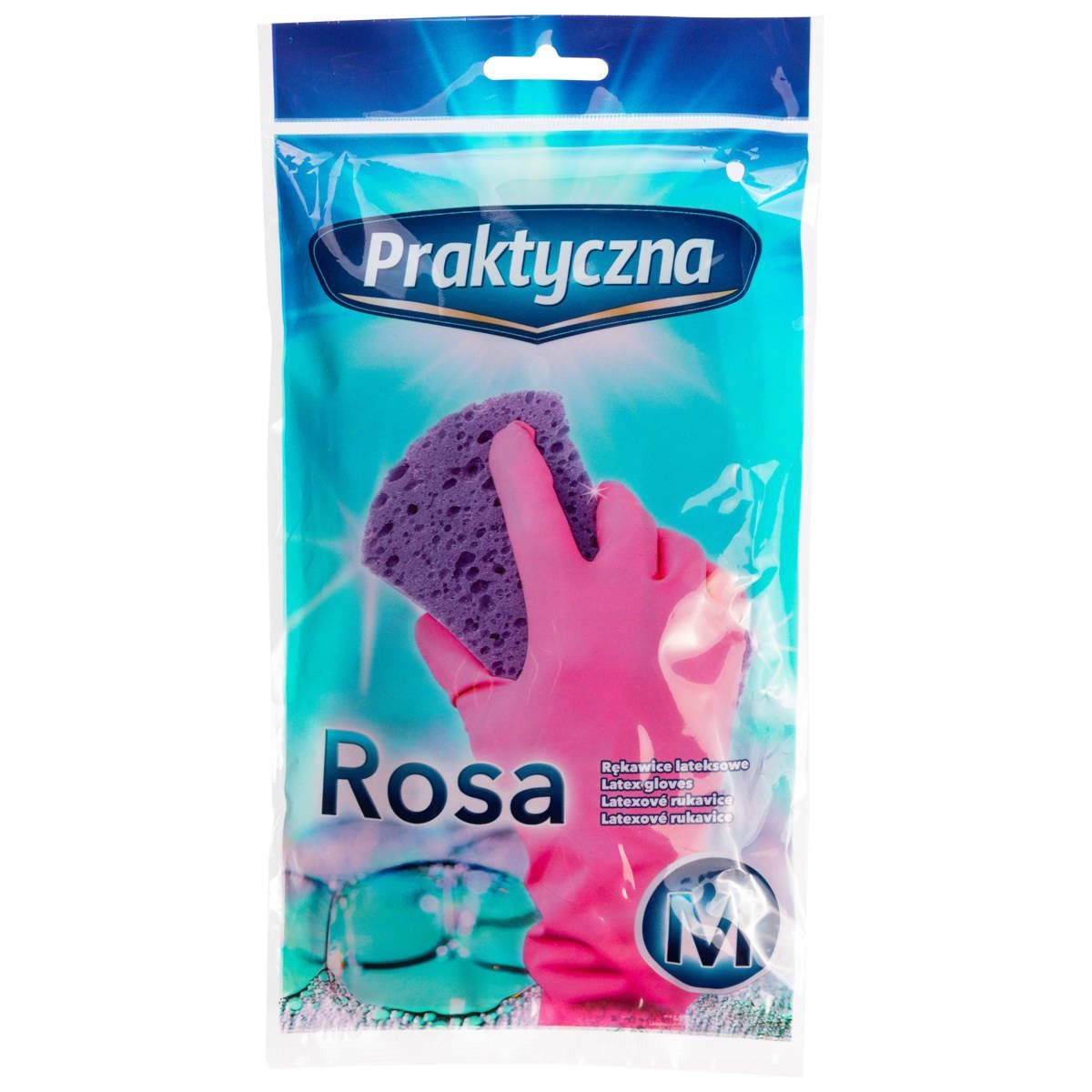 Fl1 RĘKAWICE LATEKSOWE ROSA PRAKTYCZNA M 4PF-REK-5554 +