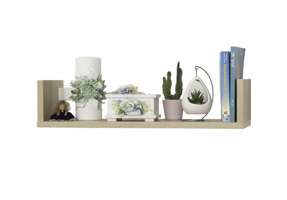 Półka wisząca dąb sonoma 60 cm PTU