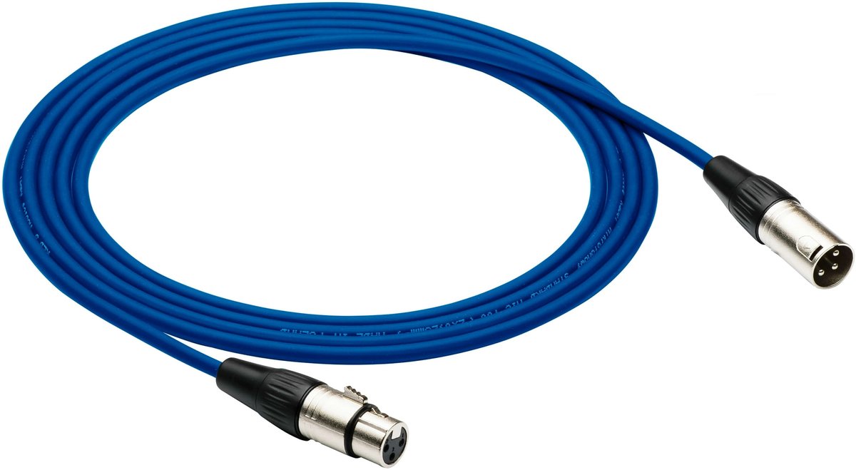 Kabel przewód mikrofonowy XLR XLR 1,5 m niebieski Red's Music
