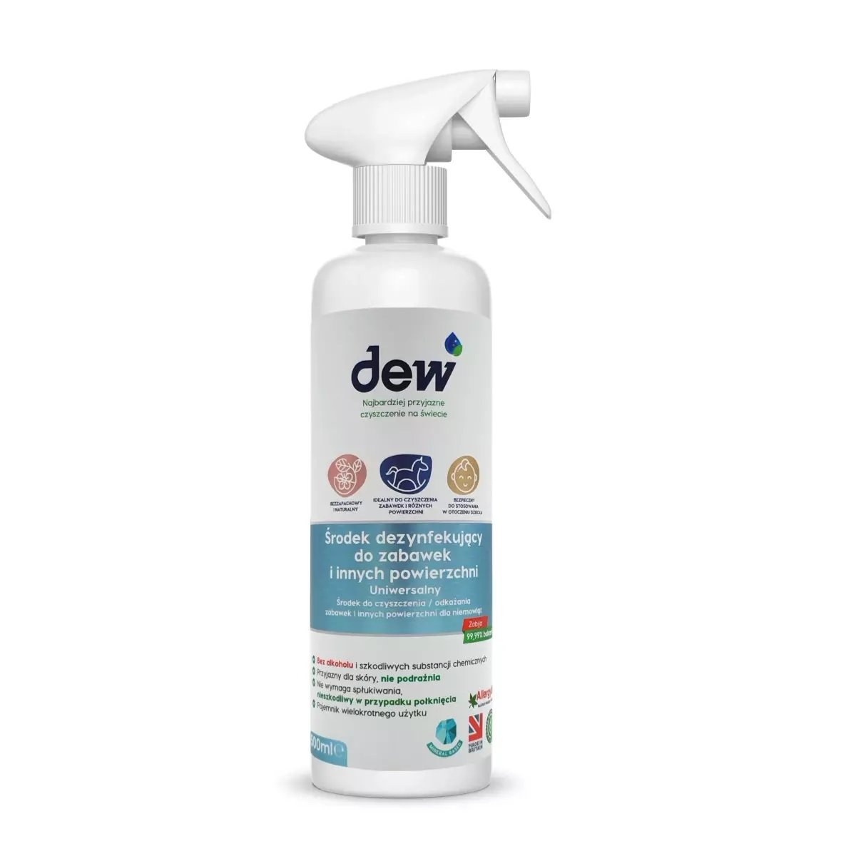 Spray dezynfekujący do mycia zabawek, 500ml, Dew