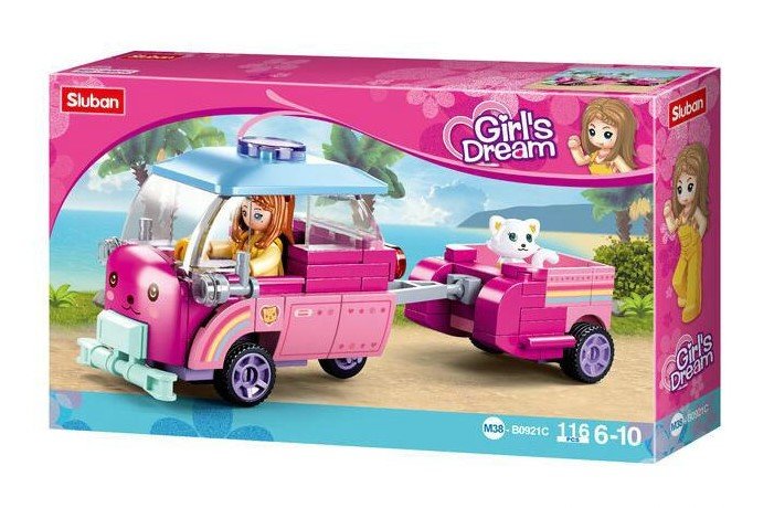 KLOCKI SLUBAN KOLEKCJA GIRL'S DREAM MINI KAMPER FRIENDS KOMPATYBILNE Z LEGO COBI