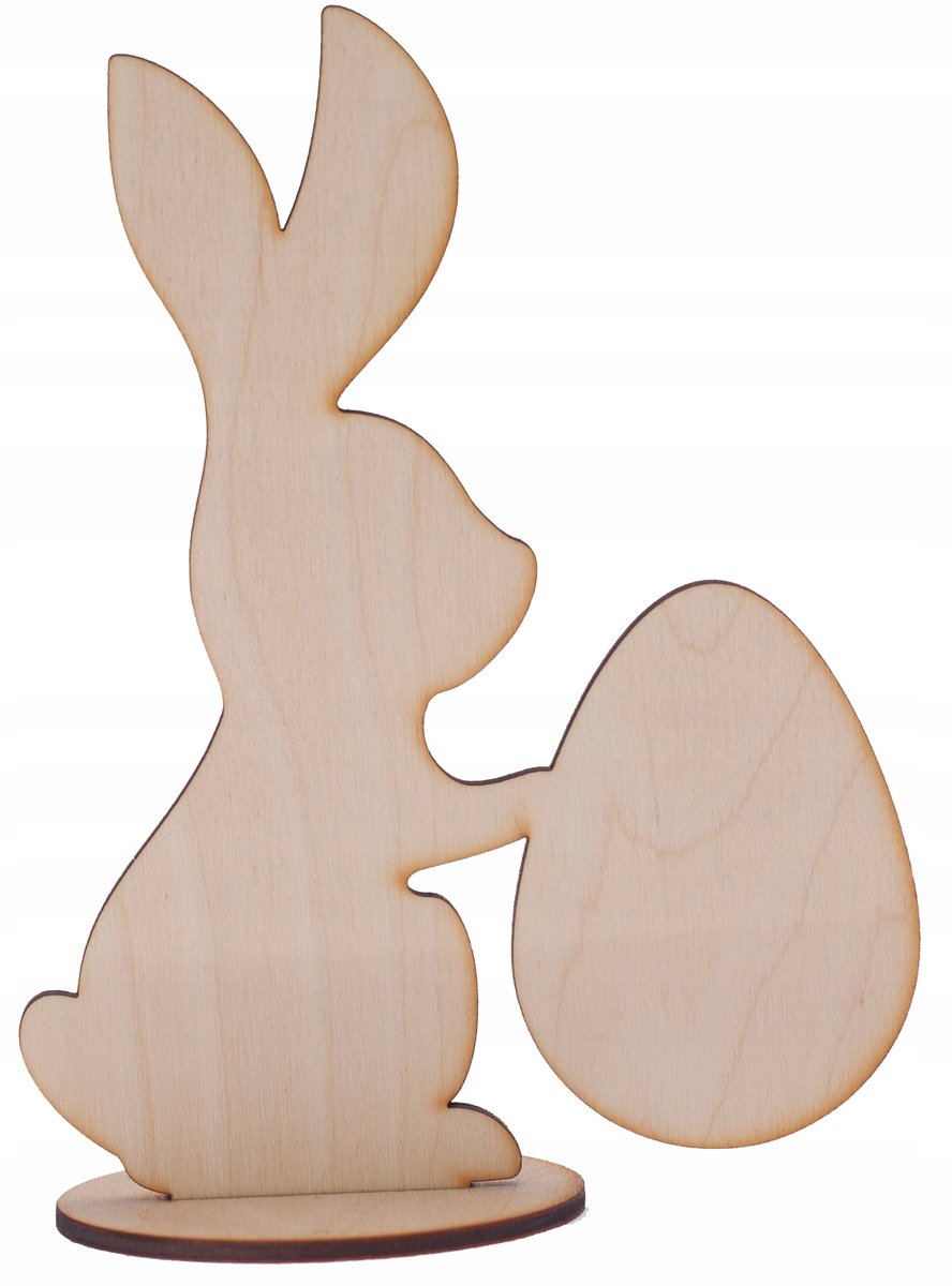 Królik wielkanocny 16cm zając ozdoba Decoupage D4