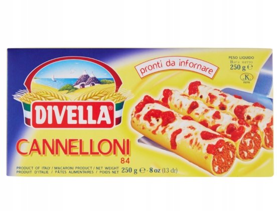 Divella Cannelloni nr 84 - Makaron grube rurki (250g) E5BE-58482_2020133